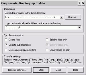 Monitorowanie zmian w WinSCP